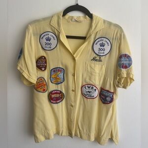 Vintage King Louie Bowling Shirt with Patches